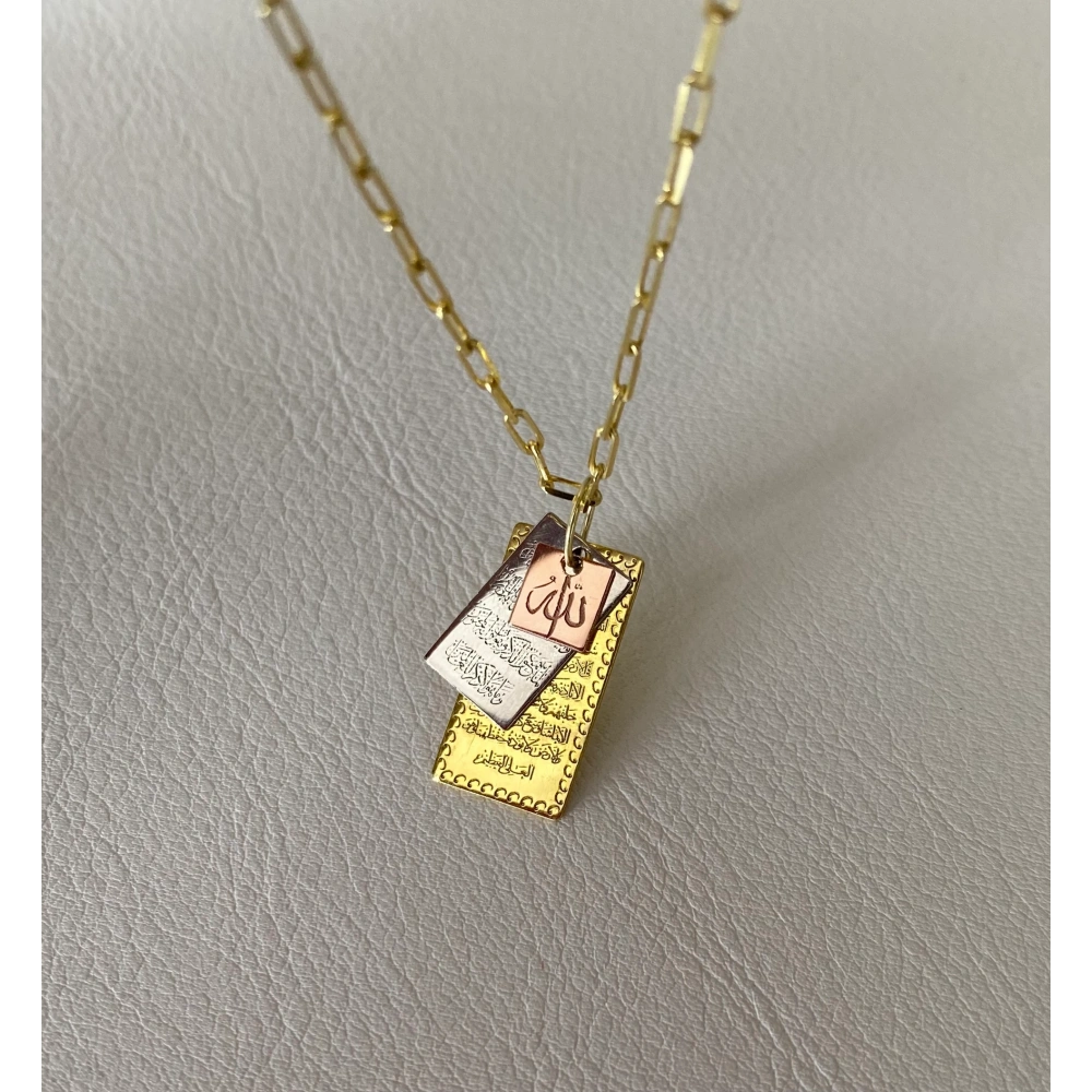 925 Ayar Gümüş 3 Lü Dua Kolye