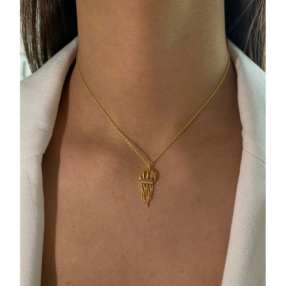 925 Ayar Gümüş Deniz Anası Kolye