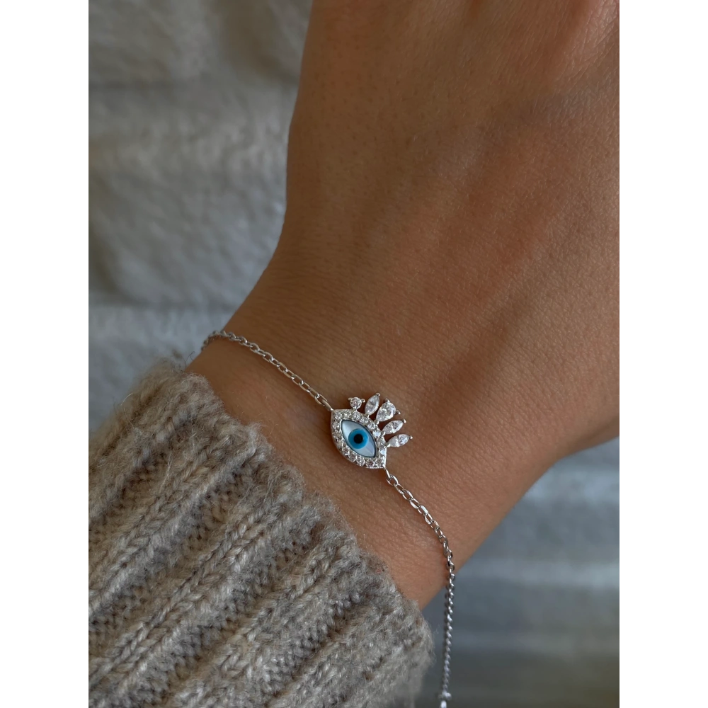 925 Ayar Gümüş Göz Bileklik