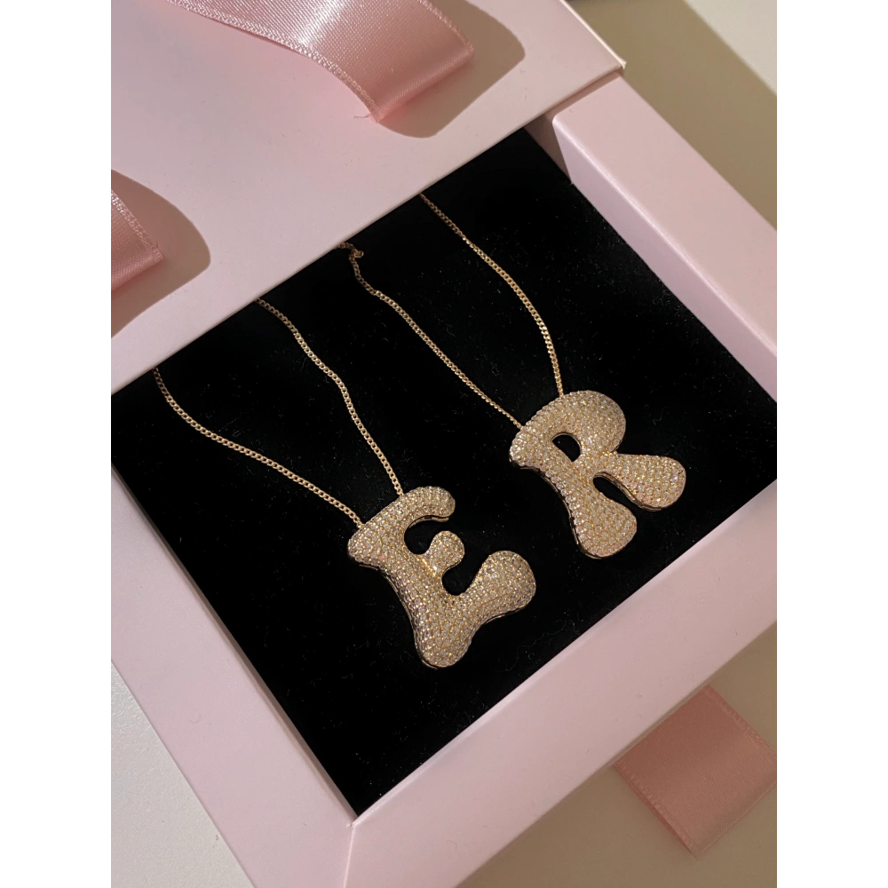 925 Ayar Gümüş Hailey Harf Kolye