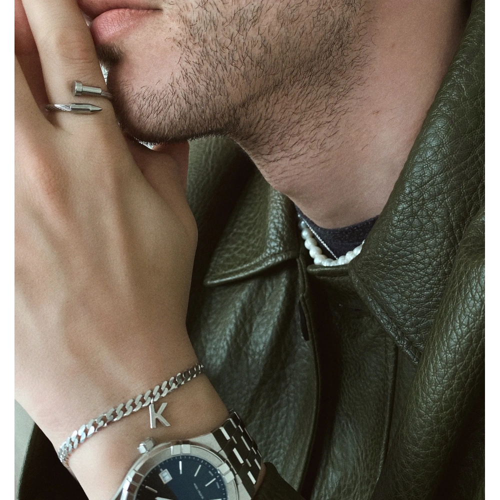 925 Ayar Gümüş Harf Bileklik