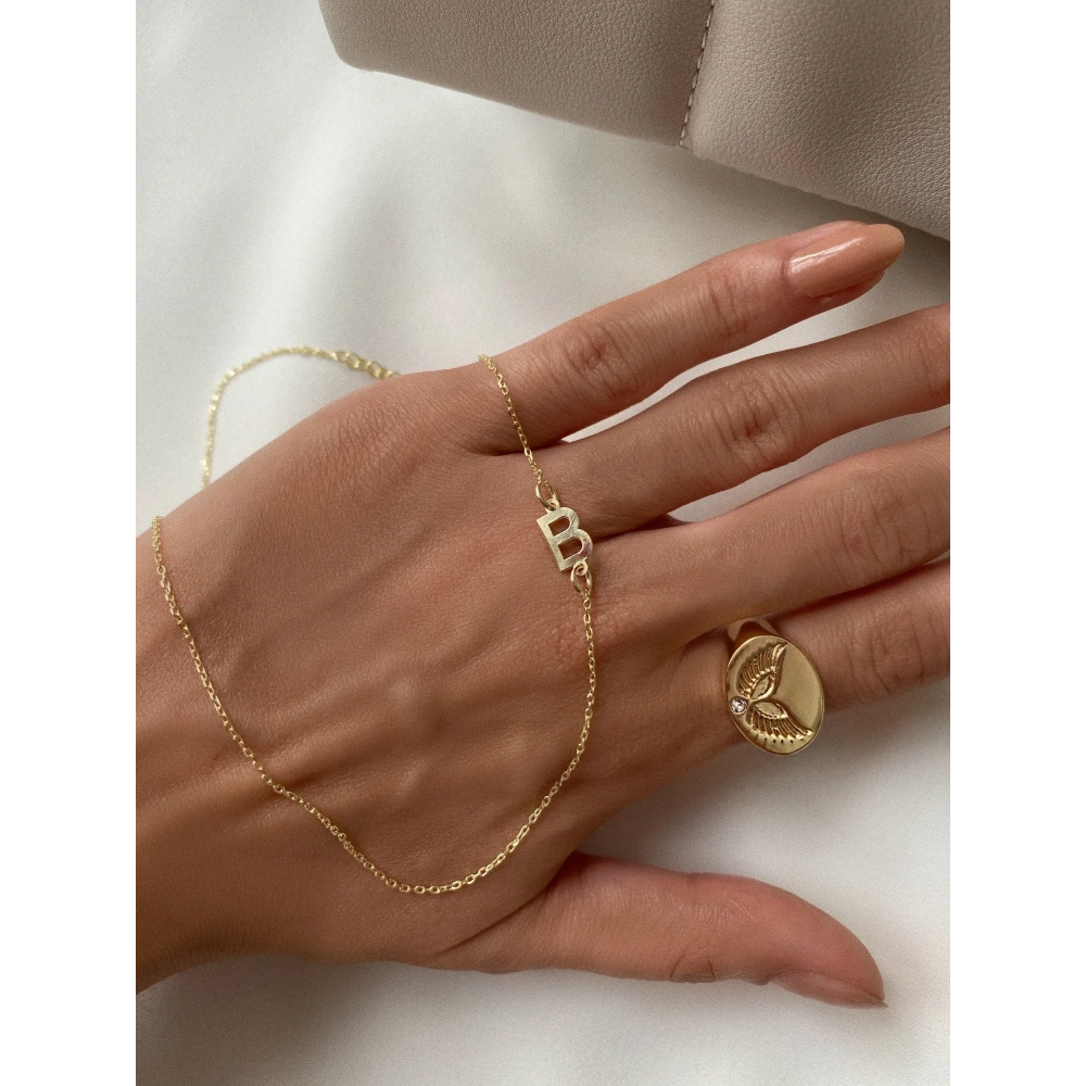 925 Ayar Gümüş Harf Kolye