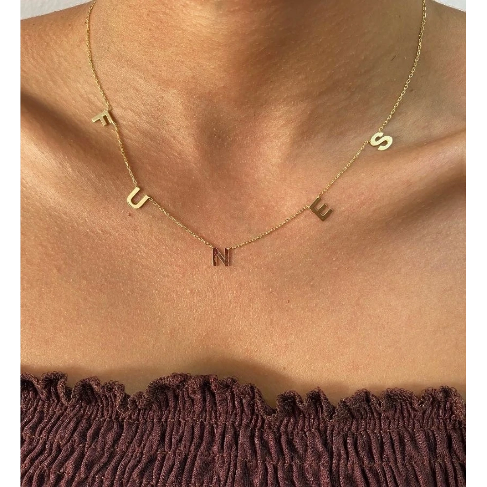 925 Ayar Gümüş İsim Kolye