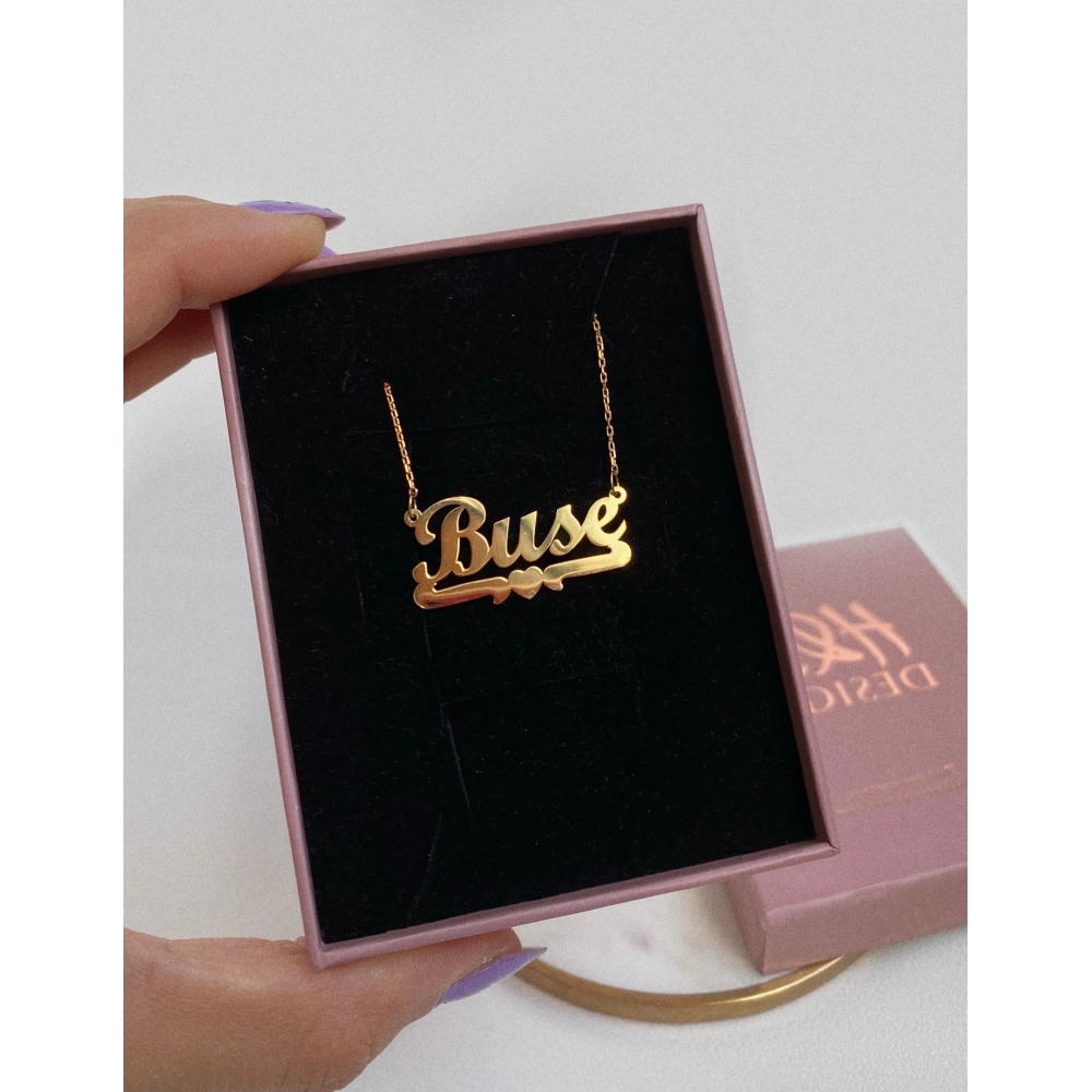 925 Ayar Gümüş İsim Kolye