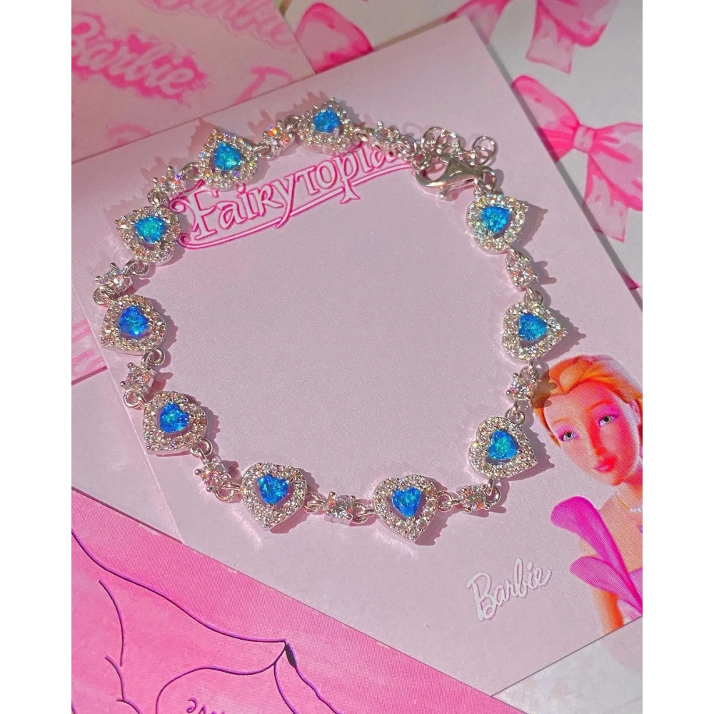 925 Ayar Gümüş Mavi Bileklik