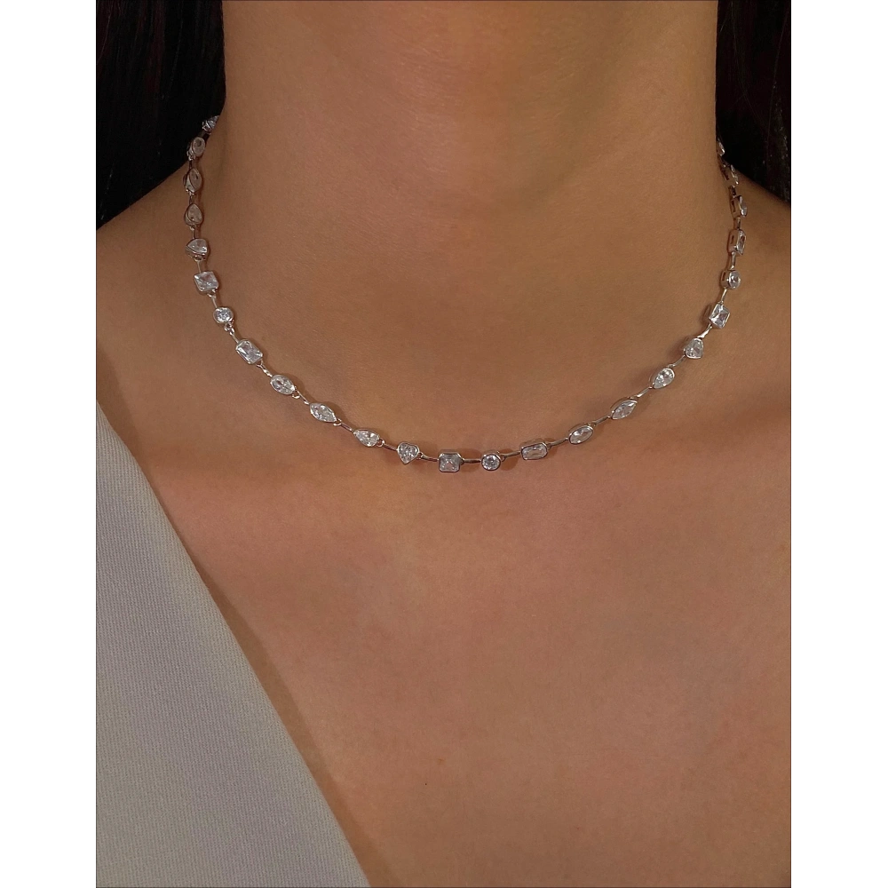 925 Ayar Gümüş Minimal Choker