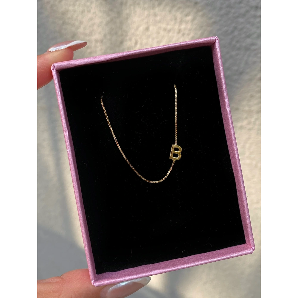 925 Ayar Gümüş Minimal Harf Kolye