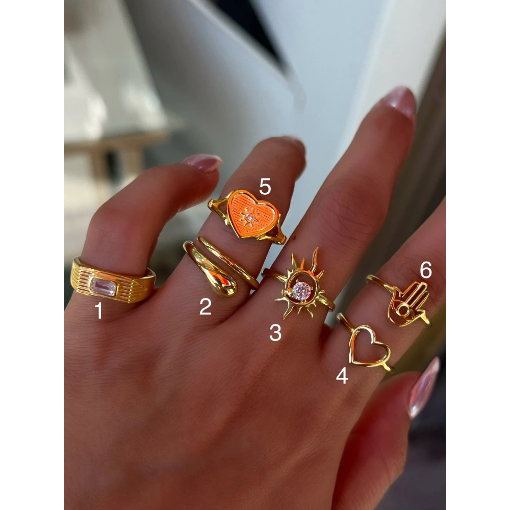 925 Ayar Gümüş Minimal Yüzükler