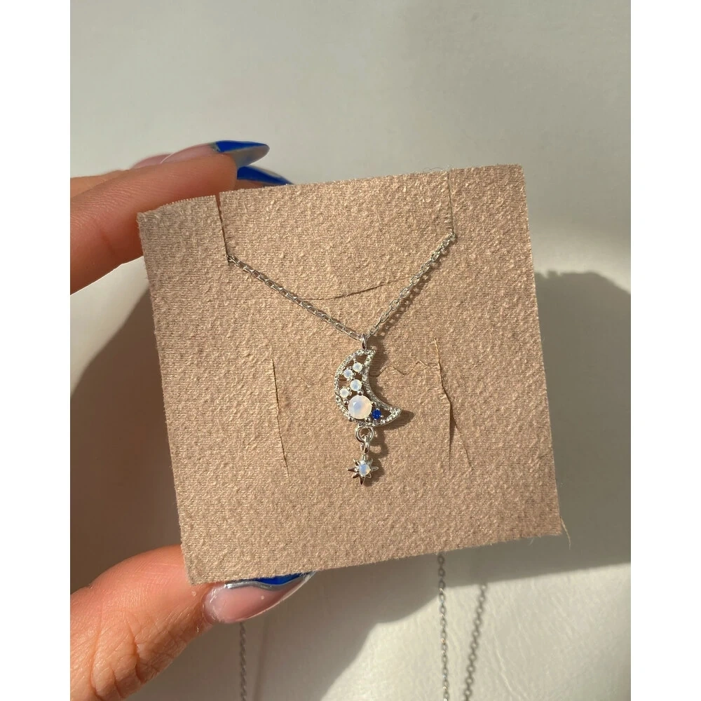 925 Ayar Gümüş Moon Kolye