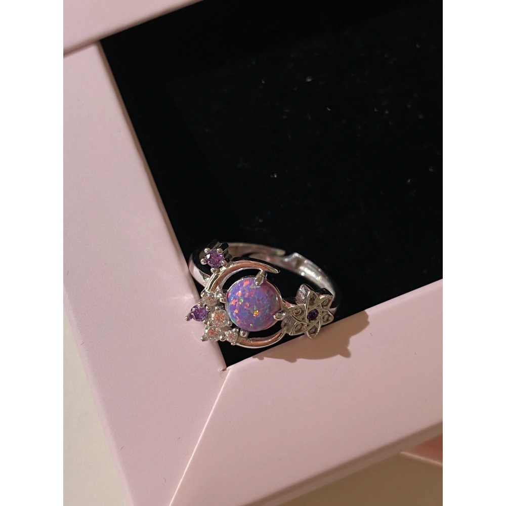 925 Ayar Gümüş Moon Yüzük