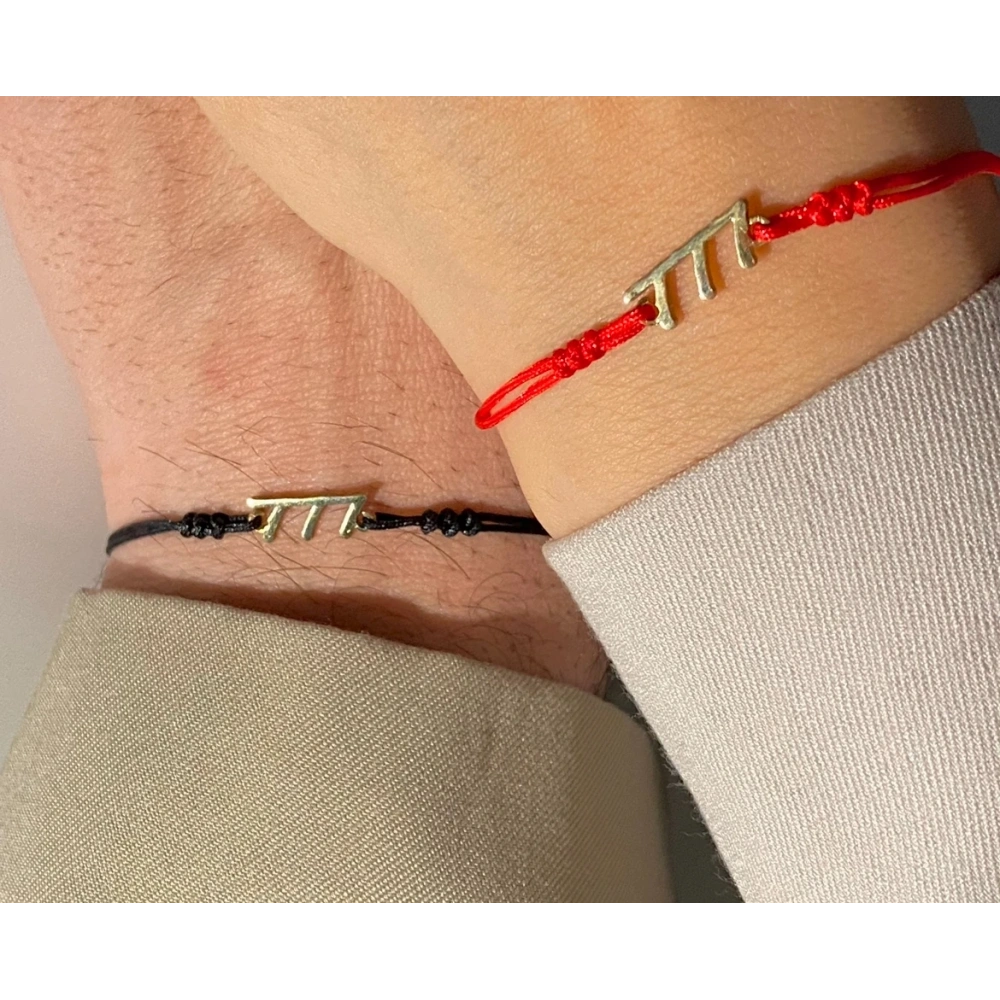 925 Ayar Gümüş Şans Çift Bilekliği