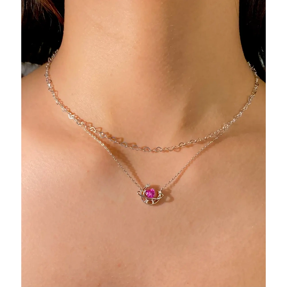 925 Ayar Gümüş Silver Hilal Kolye