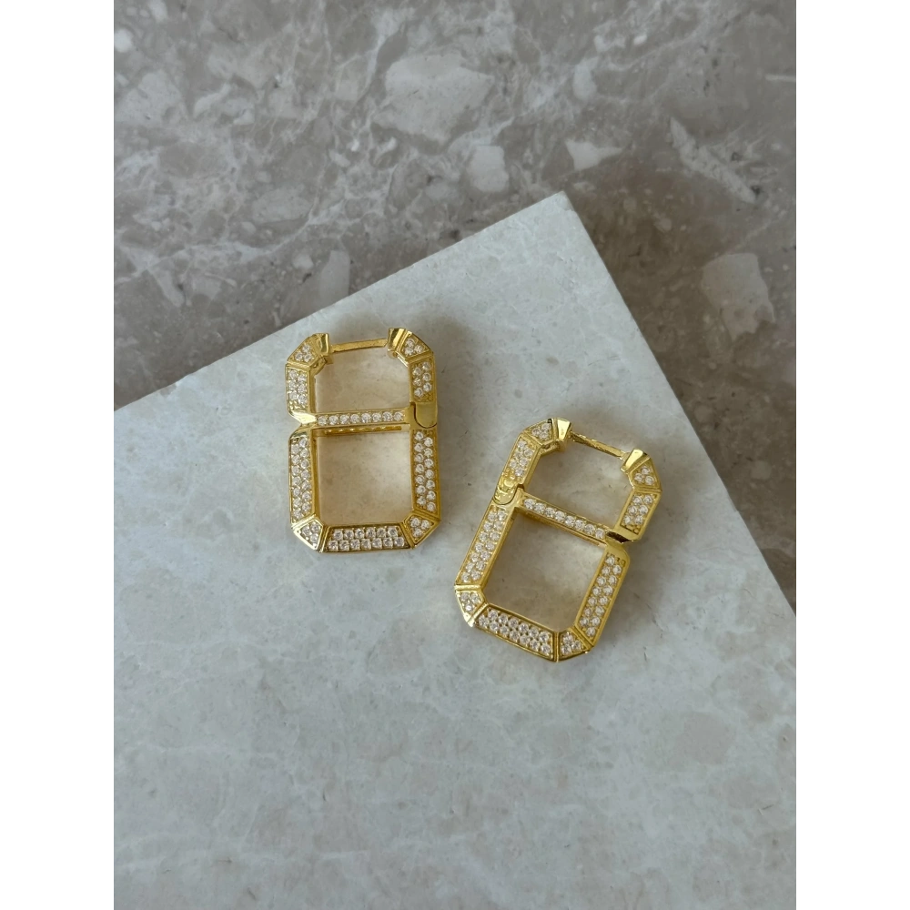 925 Ayar Gümüş Tasarım Küpe