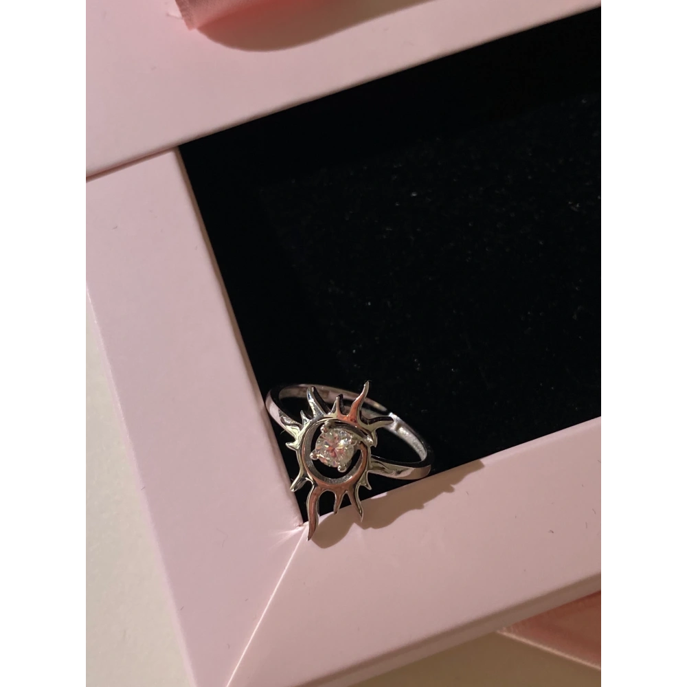 925 Ayar Gümüş Taşlı Silver Güneş Yüzük
