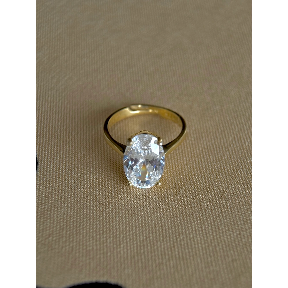 925 Ayar Gümüş Tek Taş Yüzük