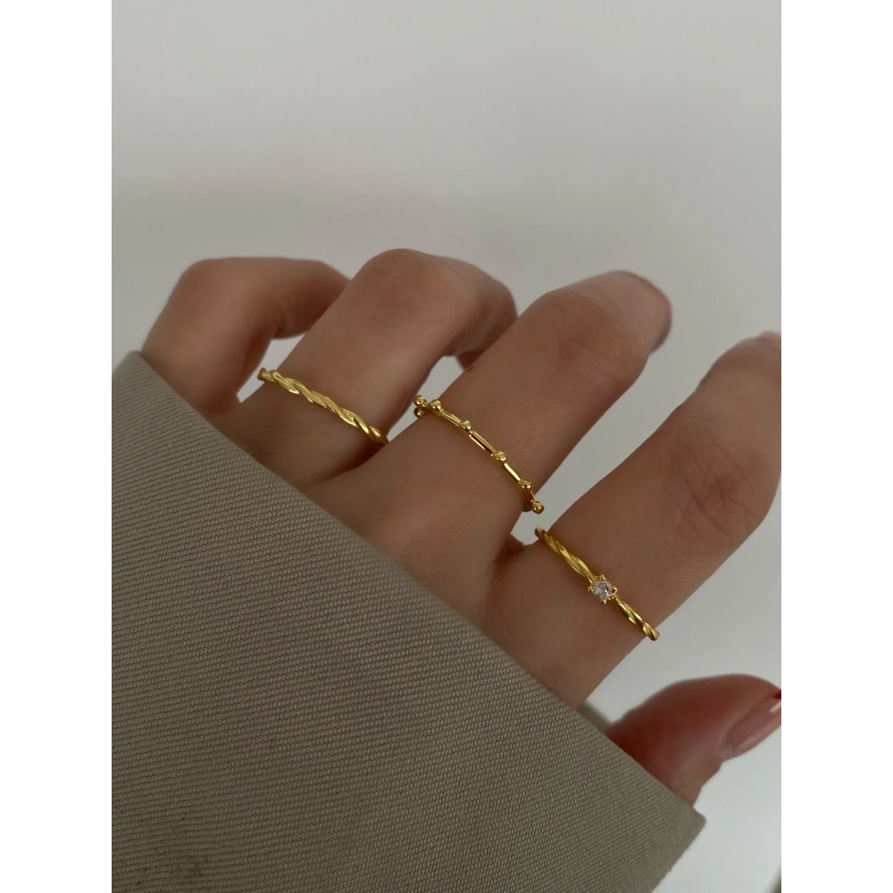 925 Ayar Gümüş Yüzük Seti