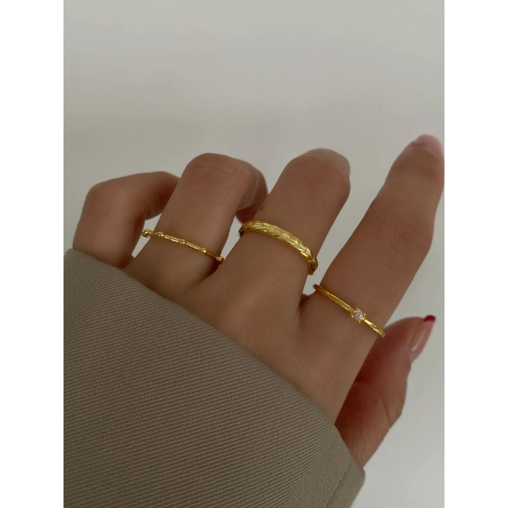 925 Ayar Gümüş Yüzük Seti