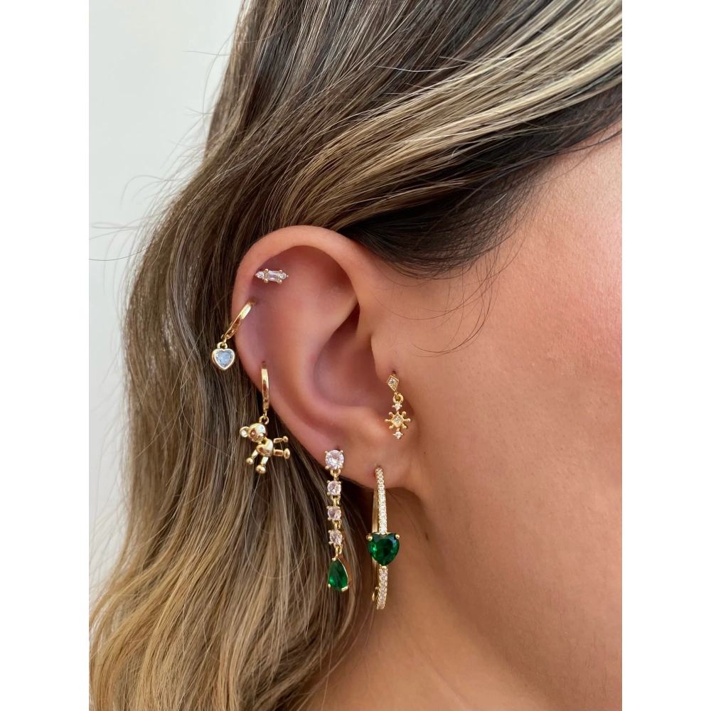 Ayıcık Detaylı 6 Lı Küpe Seti