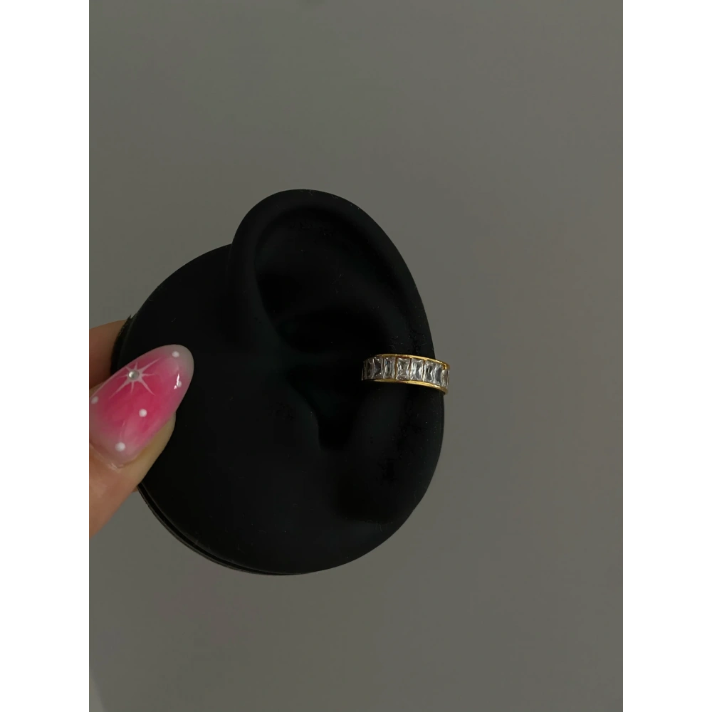 Baget Taş Detaylı Earcuff