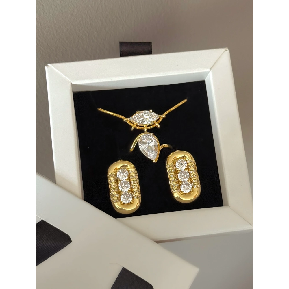 Baget Taşlı Elegance Set