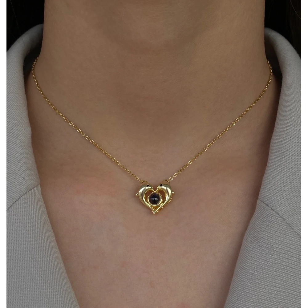 Çelik 100 Dilde Seni Seviyorum Kolye