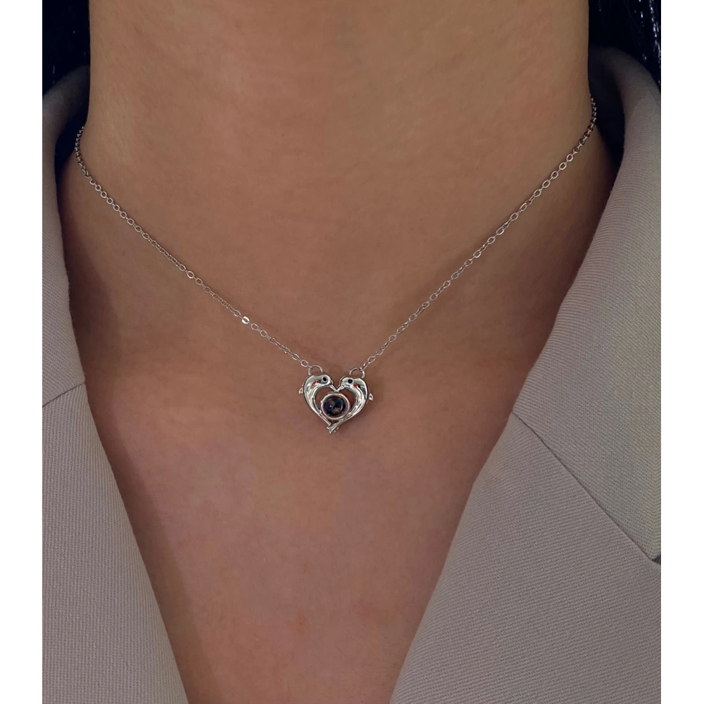 Çelik 100 Dilde Seni Seviyorum Kolye