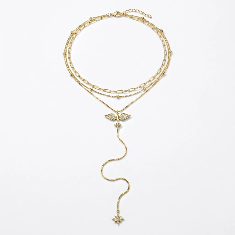 Çelik Anka Kuşlu 3 Lü Kolye