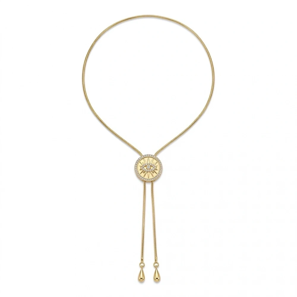 Çelik Asansörlü Göz Detay Plaka Kolye