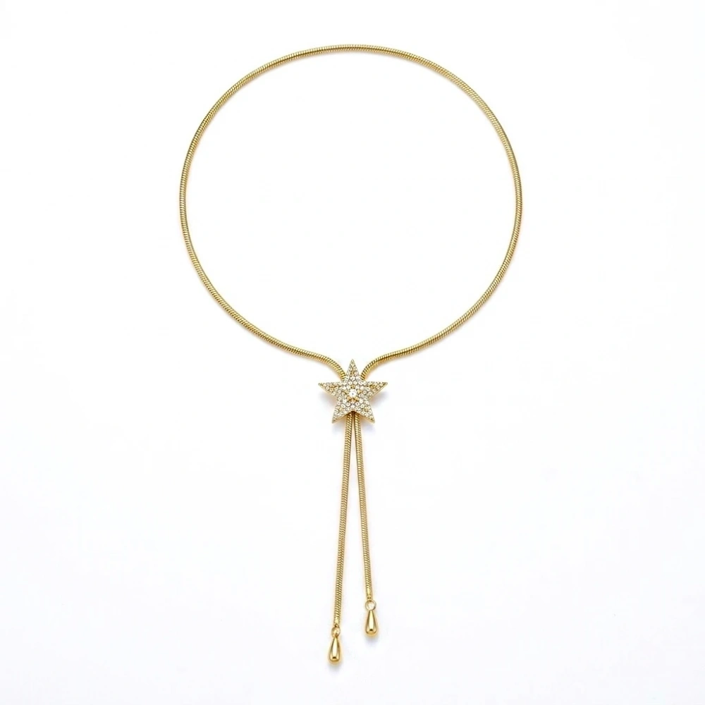 Çelik Asansörlü Yıldız Kolye