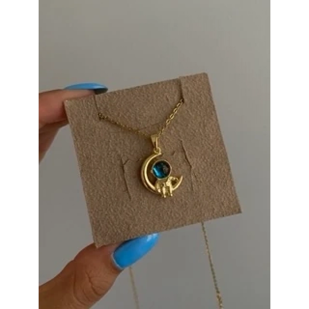 Çelik Astronot Kolye