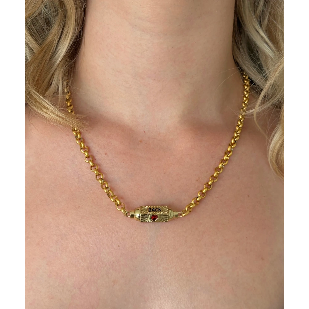 Çelik Back You Şans Kolye