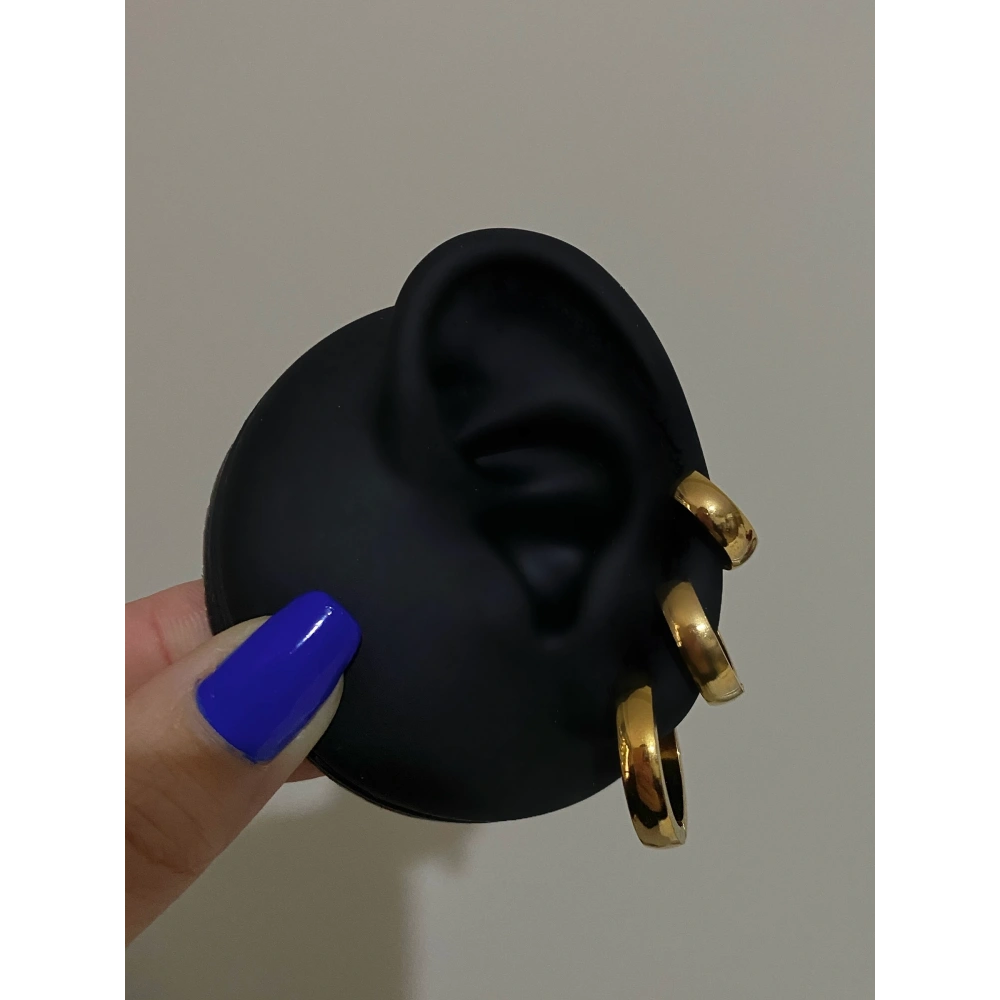 Çelik Basic 3 Lü Küpe Seti