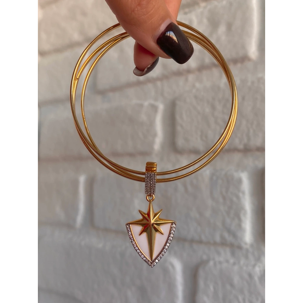 Çelik Charmlı Ajda Bilezik