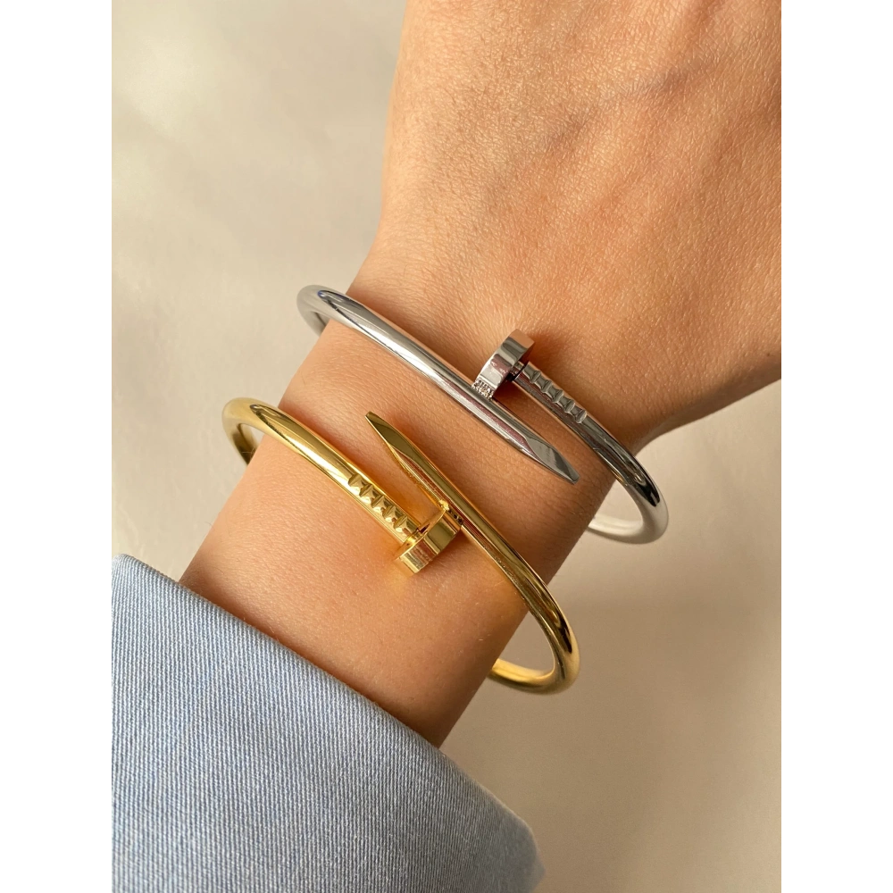 Çelik Çivi Model Kelepçe Bileklik