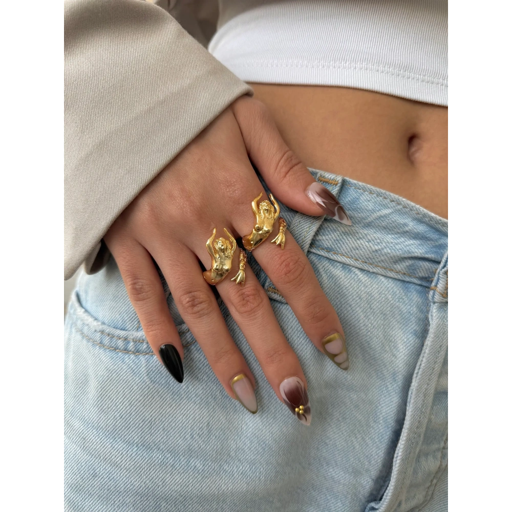 Çelik Deniz Kızı Yüzük