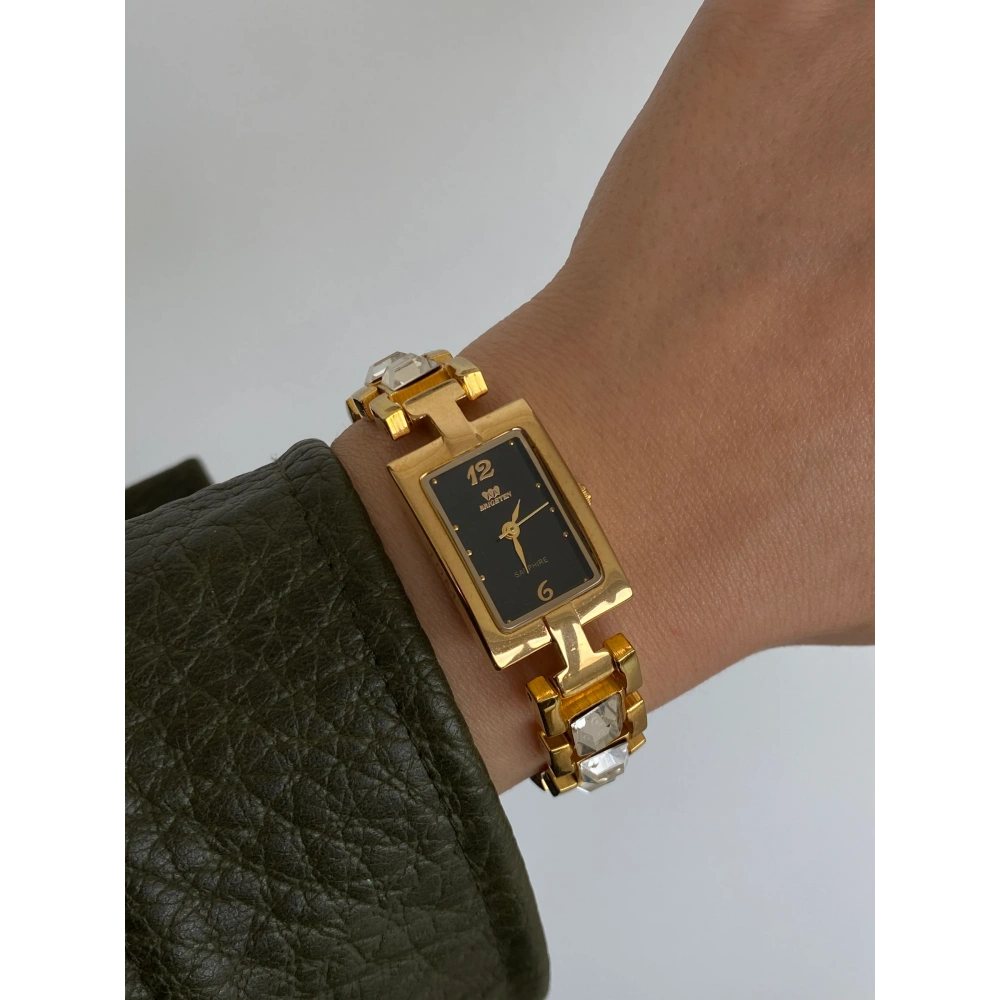 Çelik Dikdörtgen Kasa Vintage Saat