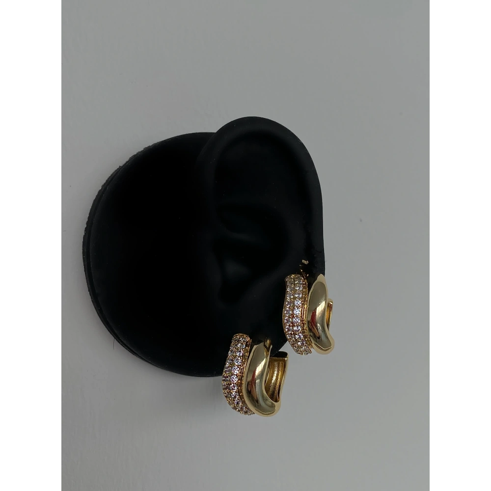 Çelik Double Halka Küpe