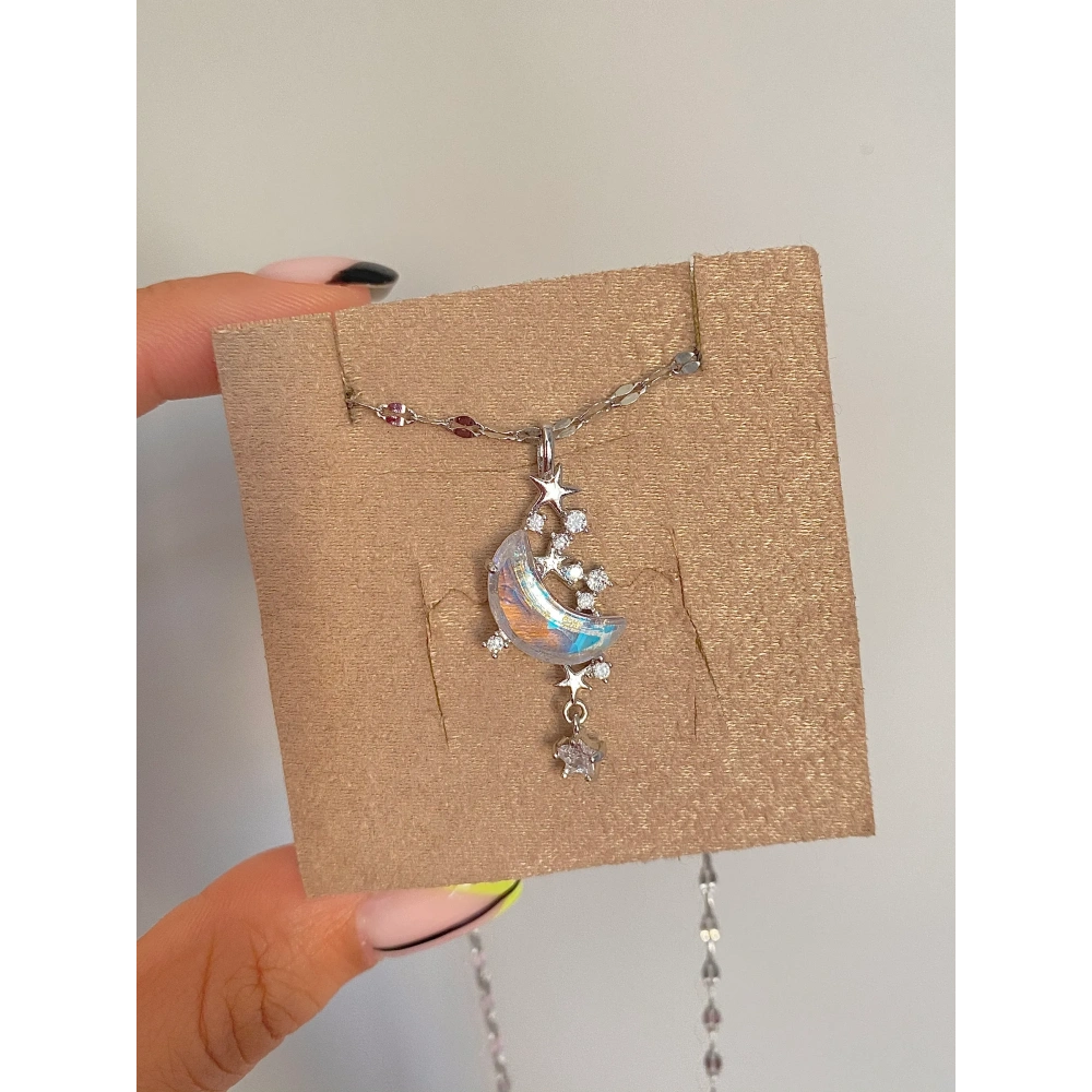 Çelik Falling Star Kolye