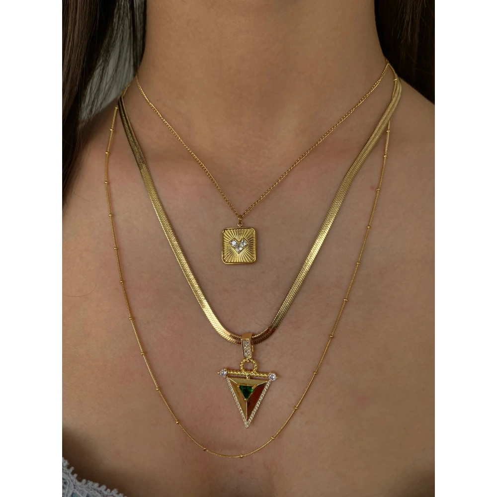 Çelik Gold Kolye Seti