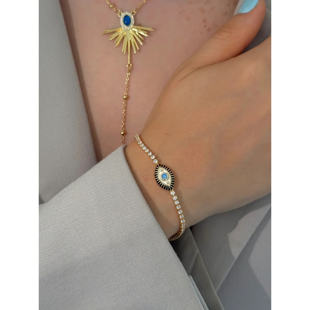 Çelik Göz Detay Suyolu Bileklik