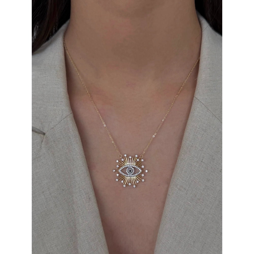 Çelik Göz Detay Tasarım Kolye