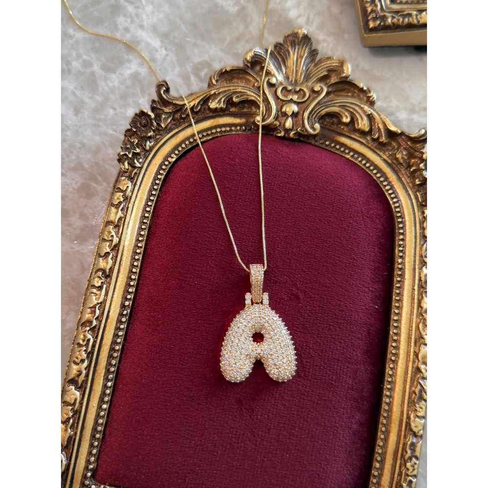 Çelik Hailey A Harfli Kolye