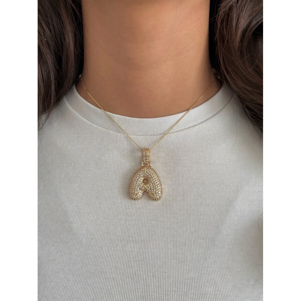 Çelik Hailey Harf Kolye