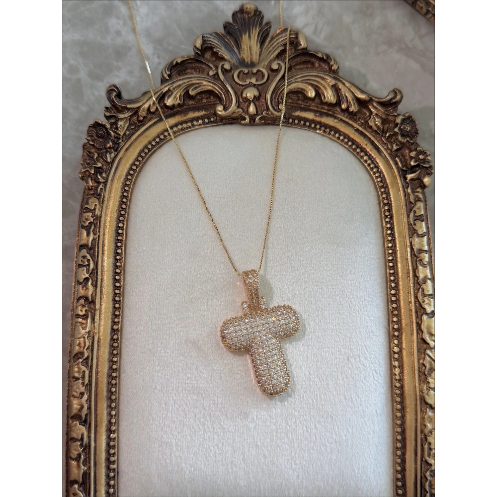 Çelik Hailey T Harfli Kolye