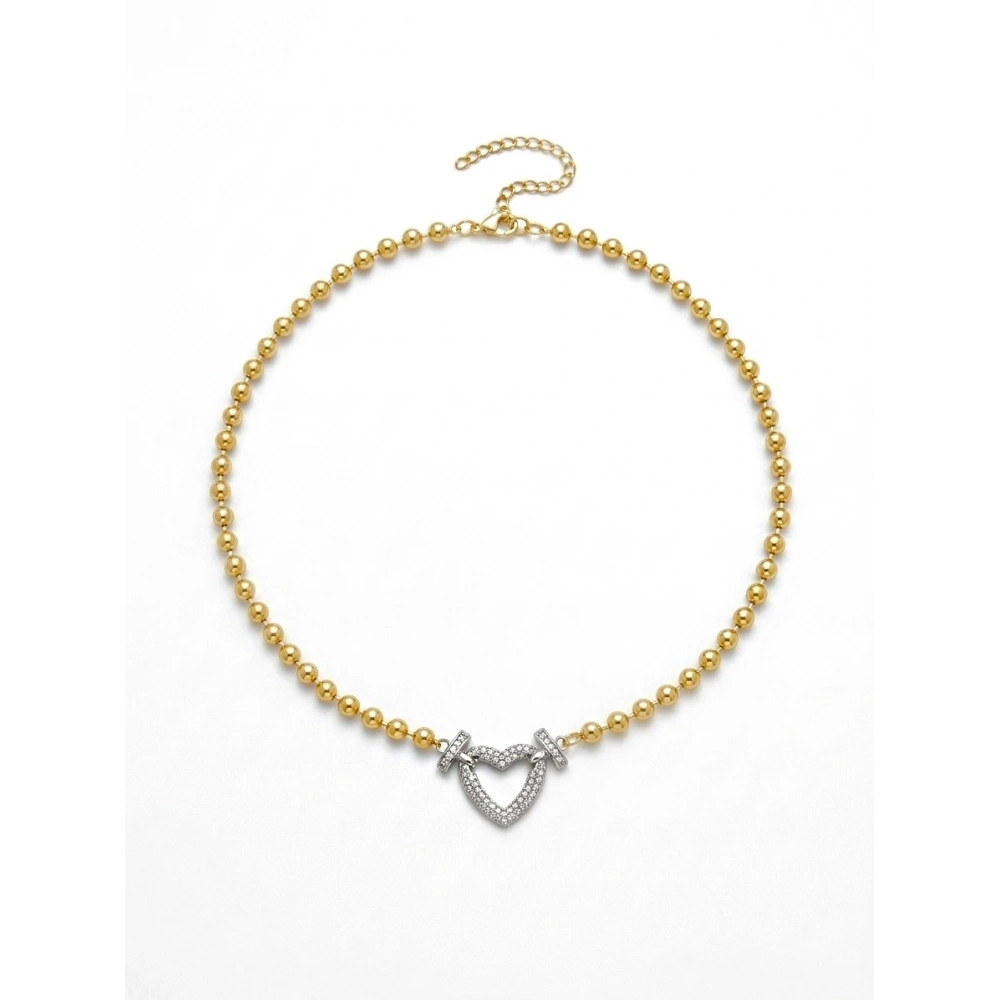 Çelik Kalpli Kuyum Model Kolye