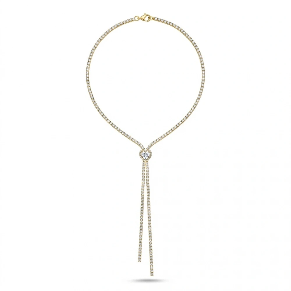 Çelik Kalpli Su Yolu Y Kolye