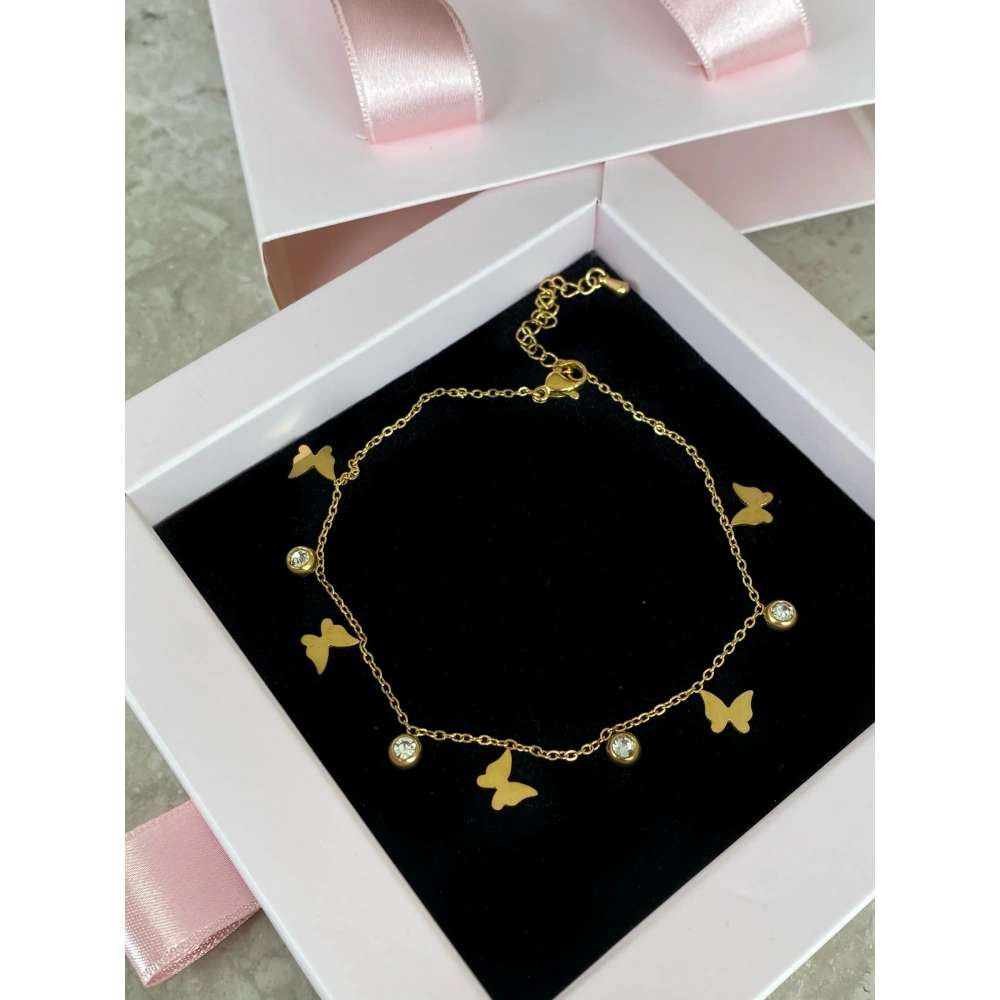 Çelik Kelebek Detaylı Halhal