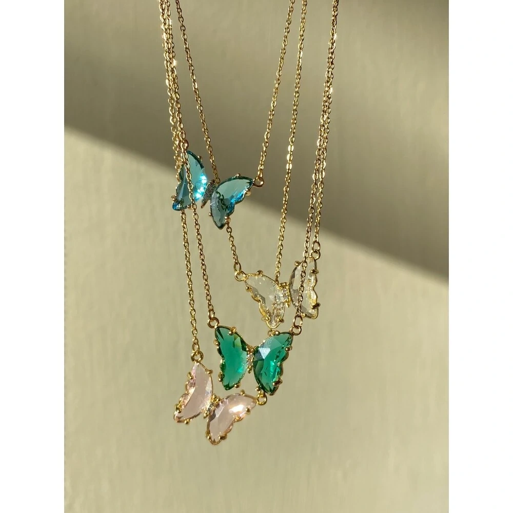 Çelik Kelebek Kolyeler