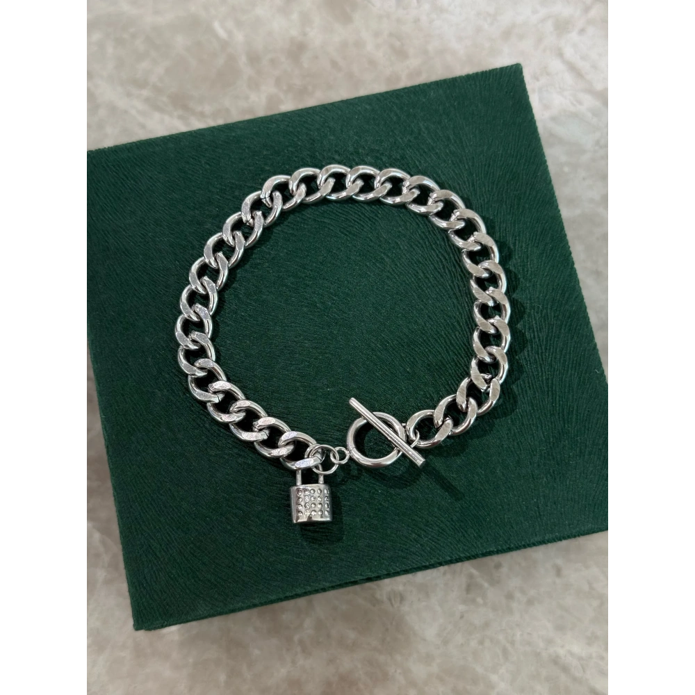 Çelik Kilit Detay Gurmet Bileklik