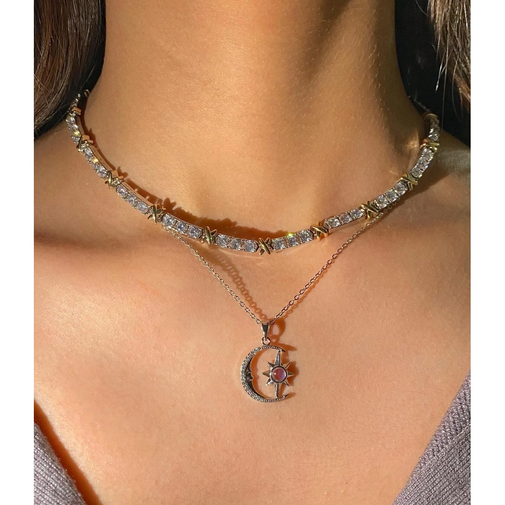 Çelik Moonlight Kolye